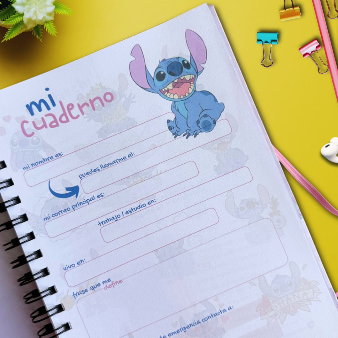 Stitch Cuaderno de Apuntes